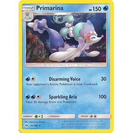 Primarina - 41/149 (Water Web Holo) 41 - Miscellaneous Cards & Products Holofoil