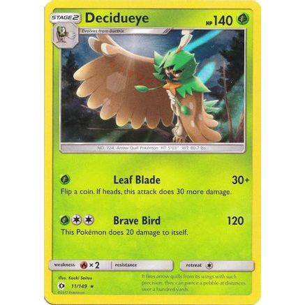 Decidueye - 11/149 (Water Web Holo) 11 - Miscellaneous Cards & Products Holofoil
