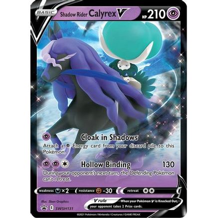 Shadow Rider Calyrex V - SWSH131 SWSH131/307 - SWSH Sword & Shield Promo Cards Holofoil
