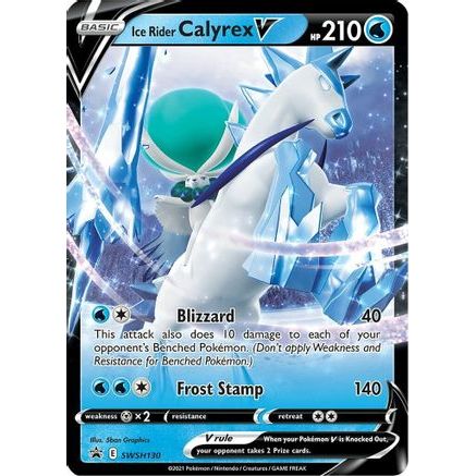 Ice Rider Calyrex V - SWSH130 SWSH130/307 - SWSH Sword & Shield Promo Cards Holofoil