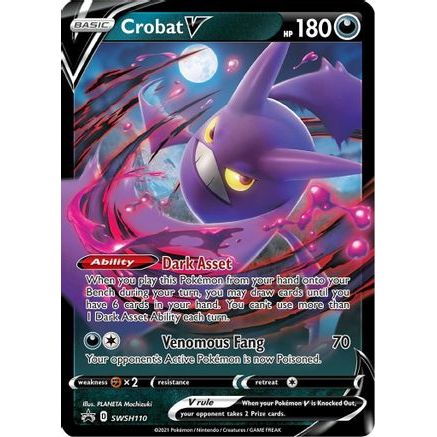 Crobat V - SWSH110 SWSH110/307 - SWSH Sword & Shield Promo Cards Holofoil