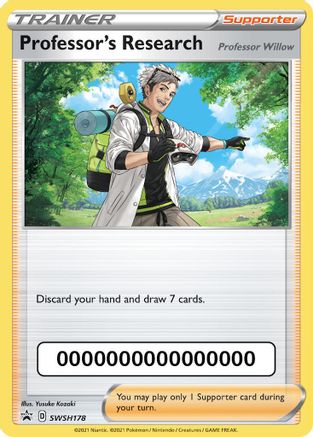 Professor's Research - SWSH178 (with Pokemon Go Code) SWSH178 - SWSH Sword & Shield Promo Cards