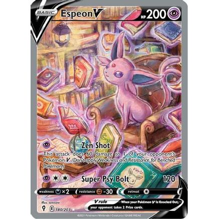 Espeon V (Alternate Full Art) 180/203 - SWSH07 Evolving Skies Holofoil