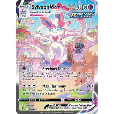Sylveon VMAX (Alternate Art Secret) 212/203 - SWSH07 Evolving Skies Holofoil