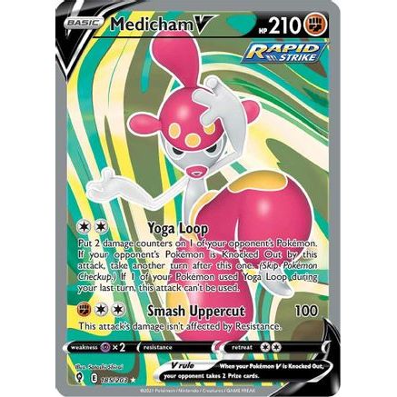 Medicham V (Full Art) 185/203 - SWSH07 Evolving Skies Holofoil