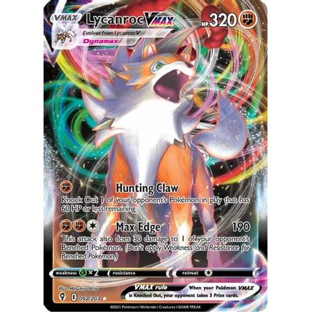 Lycanroc VMAX 92/203 - SWSH07 Evolving Skies Holofoil