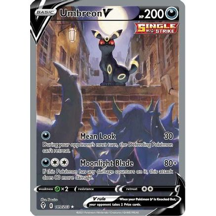 Umbreon V (Alternate Full Art) 189/203 - SWSH07 Evolving Skies Holofoil