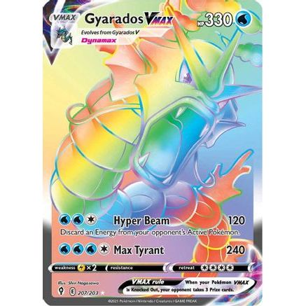 Gyarados VMAX (Secret) 207/203 - SWSH07 Evolving Skies Holofoil