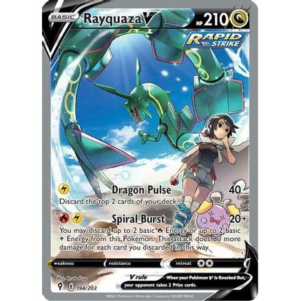 Rayquaza V (Alternate Full Art) 194/203 - SWSH07 Evolving Skies Holofoil
