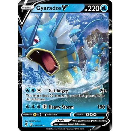 Gyarados V 28/203 - SWSH07 Evolving Skies Holofoil