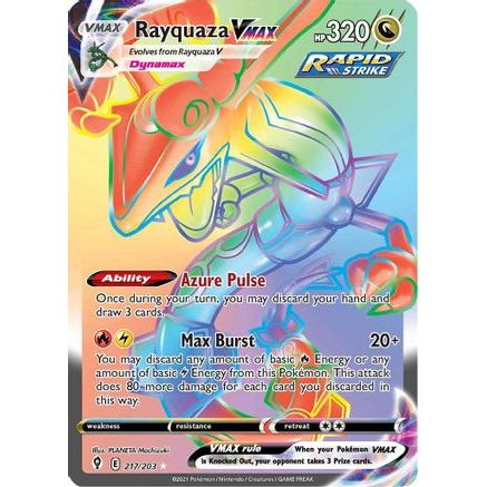 Rayquaza VMAX (Secret) 217/203 - SWSH07 Evolving Skies Holofoil
