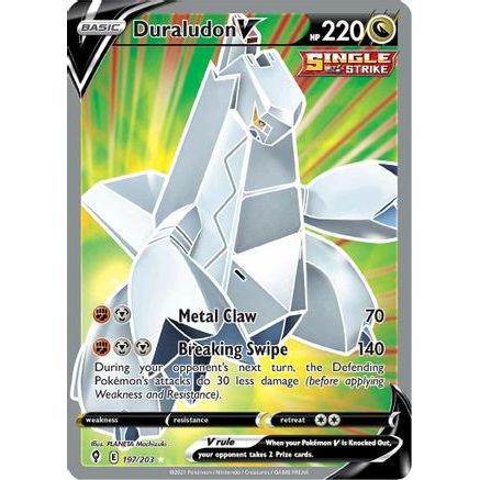 Duraludon V (Full Art) 197/203 - SWSH07 Evolving Skies Holofoil