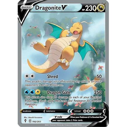 Dragonite V (Alternate Full Art) 192/203 - SWSH07 Evolving Skies Holofoil