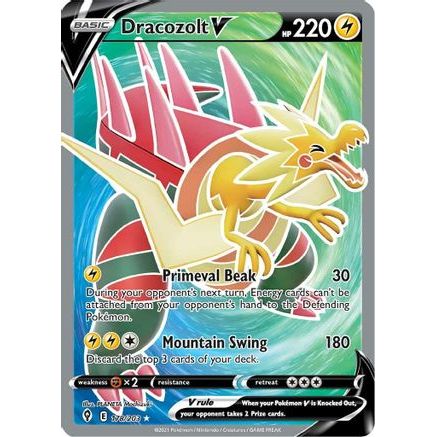 Dracozolt V (Full Art) 178/203 - SWSH07 Evolving Skies Holofoil