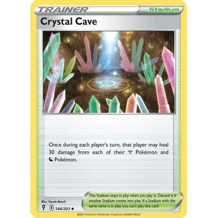 Crystal Cave 144/203 - SWSH07 Evolving Skies Reverse Holofoil