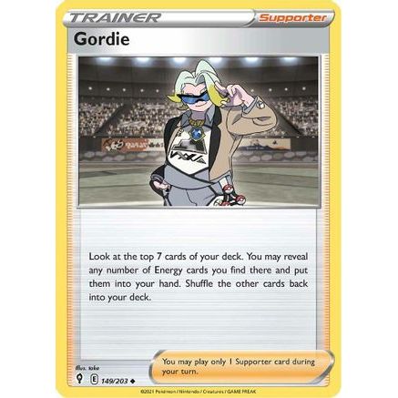 Gordie 149/203 - SWSH07 Evolving Skies Reverse Holofoil