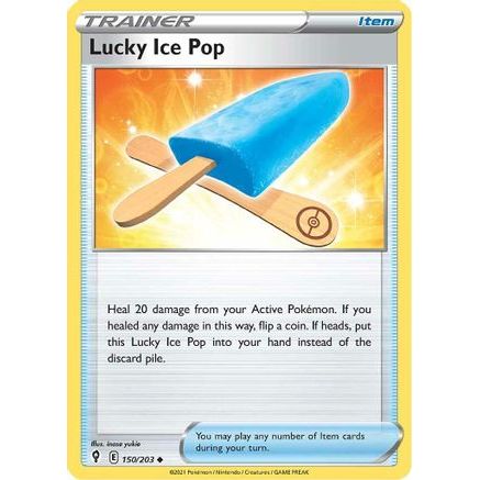 Lucky Ice Pop 150/203 - SWSH07 Evolving Skies Reverse Holofoil