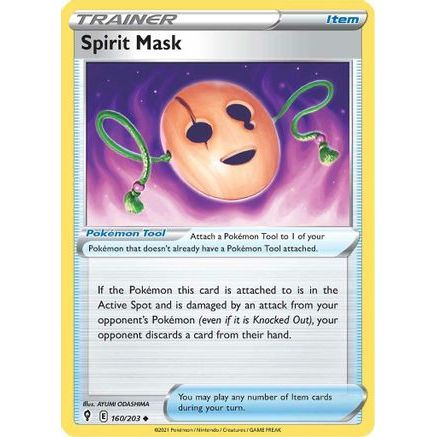 Spirit Mask 160/203 - SWSH07 Evolving Skies Reverse Holofoil