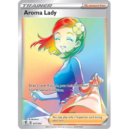 Aroma Lady (Secret) 221/203 - SWSH07 Evolving Skies Holofoil