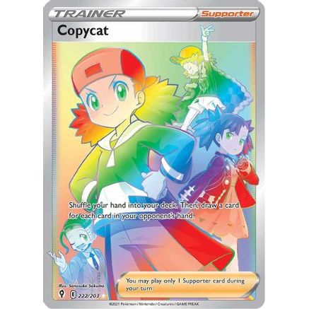 Copycat (Secret) 222/203 - SWSH07 Evolving Skies Holofoil