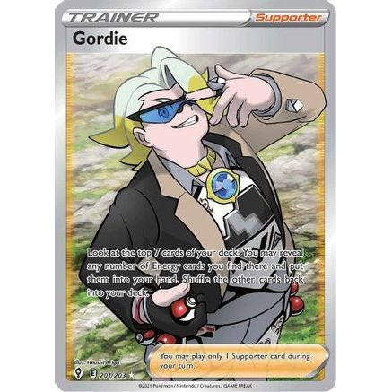 Gordie (Full Art) 201/203 - SWSH07 Evolving Skies Holofoil