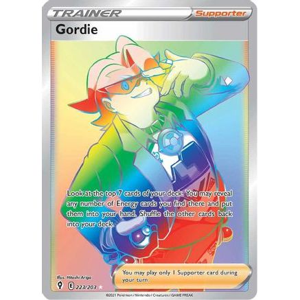 Gordie (Secret) 223/203 - SWSH07 Evolving Skies Holofoil