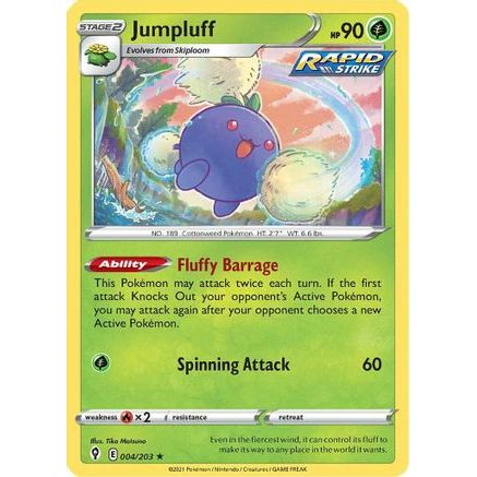 Jumpluff 4/203 - SWSH07 Evolving Skies Reverse Holofoil