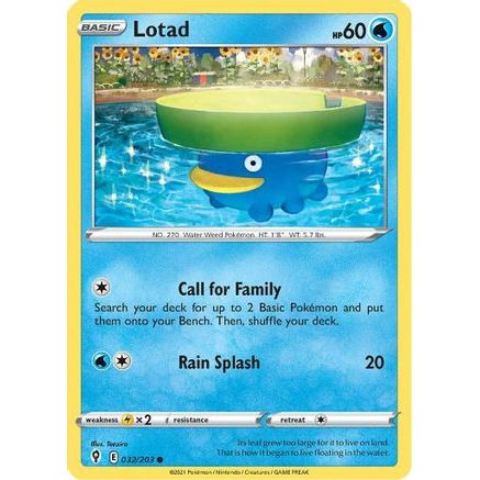 Lotad 32/203 - SWSH07 Evolving Skies