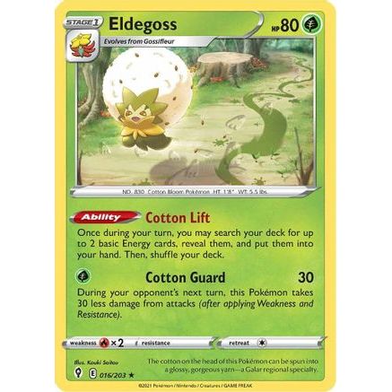 Eldegoss 16/203 - SWSH07 Evolving Skies Holofoil