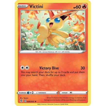 Victini 20/203 - SWSH07 Evolving Skies Holofoil