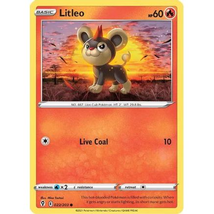 Litleo 22/203 - SWSH07 Evolving Skies