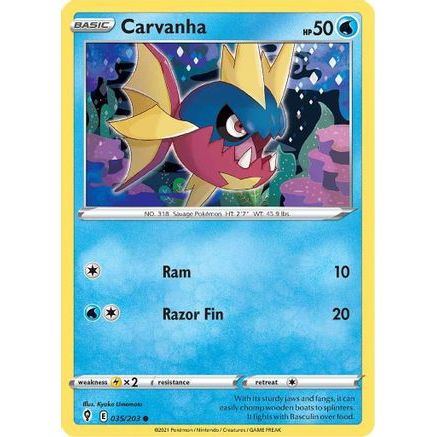 Carvanha 35/203 - SWSH07 Evolving Skies