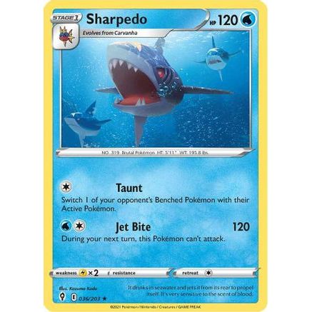 Sharpedo 36/203 - SWSH07 Evolving Skies