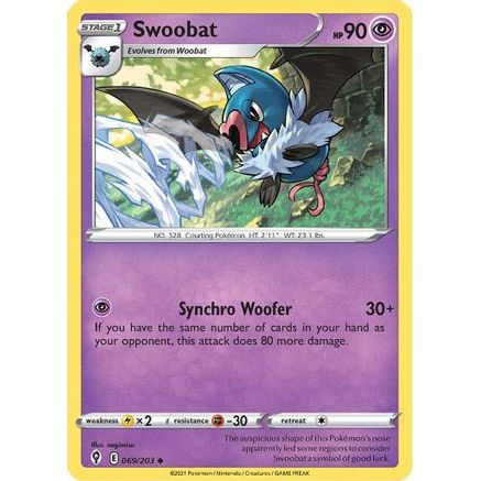 Swoobat 69/203 - SWSH07 Evolving Skies