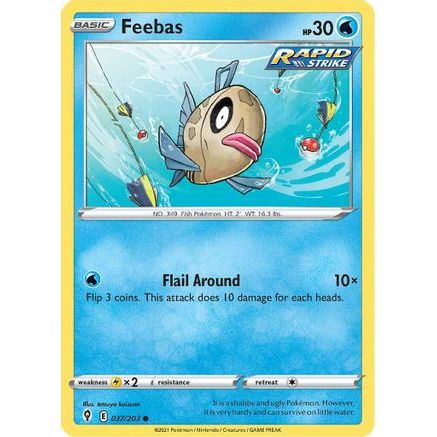 Feebas 37/203 - SWSH07 Evolving Skies Reverse Holofoil