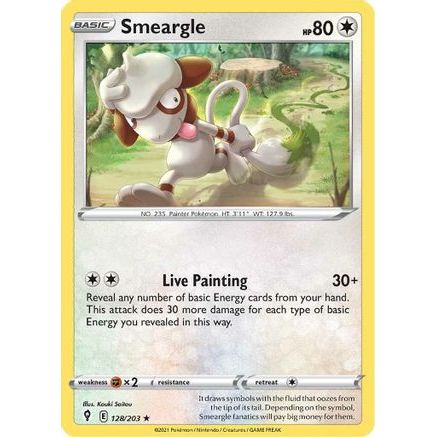 Smeargle 128/203 - SWSH07 Evolving Skies Reverse Holofoil