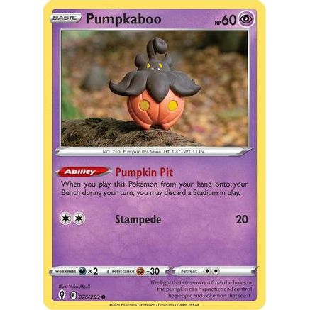 Pumpkaboo 76/203 - SWSH07 Evolving Skies