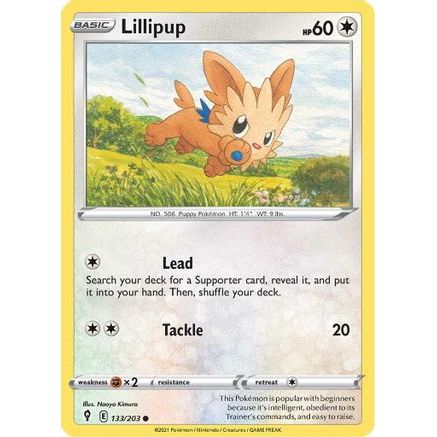 Lillipup 133/203 - SWSH07 Evolving Skies Reverse Holofoil
