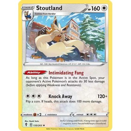 Stoutland 135/203 - SWSH07 Evolving Skies