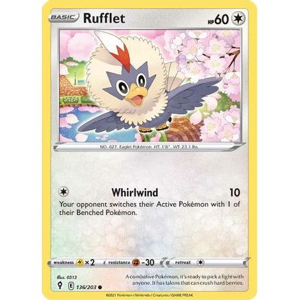 Rufflet 136/203 - SWSH07 Evolving Skies