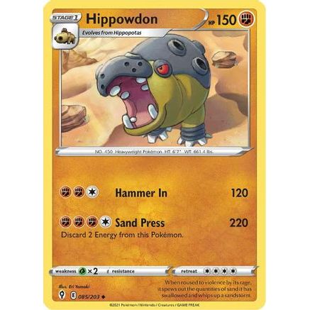 Hippowdon 85/203 - SWSH07 Evolving Skies Reverse Holofoil
