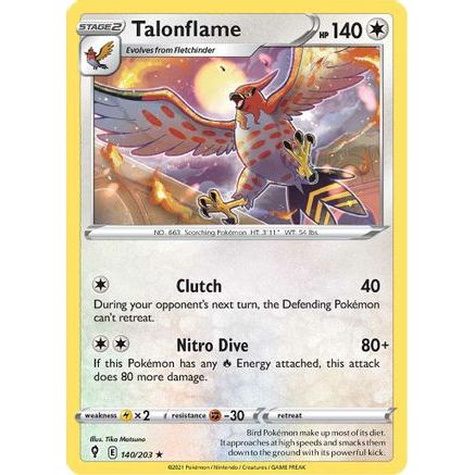 Talonflame 140/203 - SWSH07 Evolving Skies