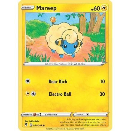 Mareep 54/203 - SWSH07 Evolving Skies Reverse Holofoil