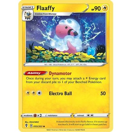 Flaaffy 55/203 - SWSH07 Evolving Skies Reverse Holofoil