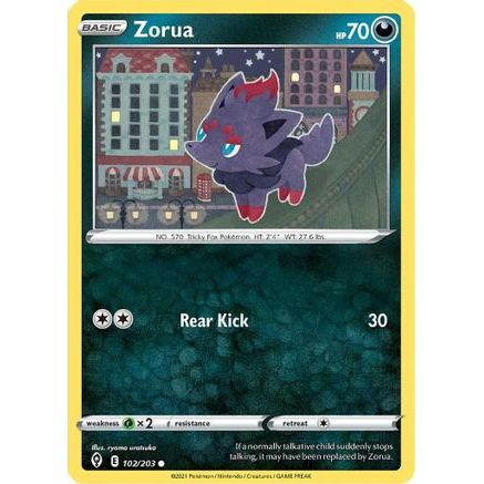Zorua 102/203 - SWSH07 Evolving Skies Reverse Holofoil