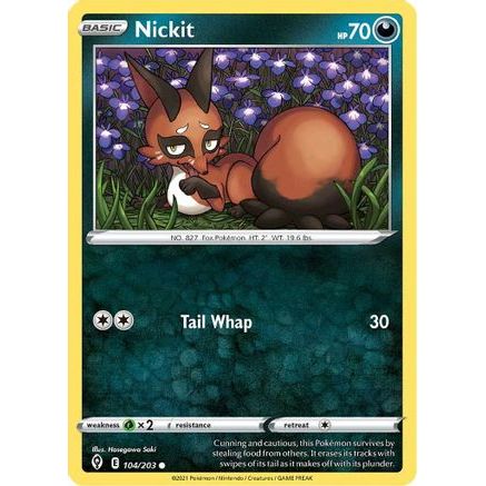 Nickit 104/203 - SWSH07 Evolving Skies Reverse Holofoil