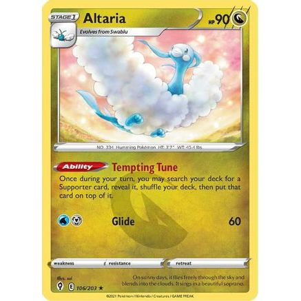 Altaria 106/203 - SWSH07 Evolving Skies Reverse Holofoil