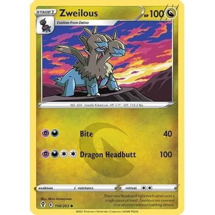 Zweilous 114/203 - SWSH07 Evolving Skies