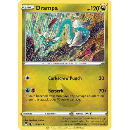 Drampa 119/203 - SWSH07 Evolving Skies Reverse Holofoil