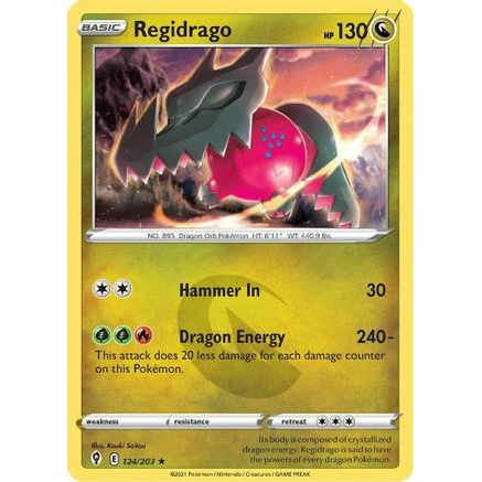 Regidrago 124/203 - SWSH07 Evolving Skies Reverse Holofoil